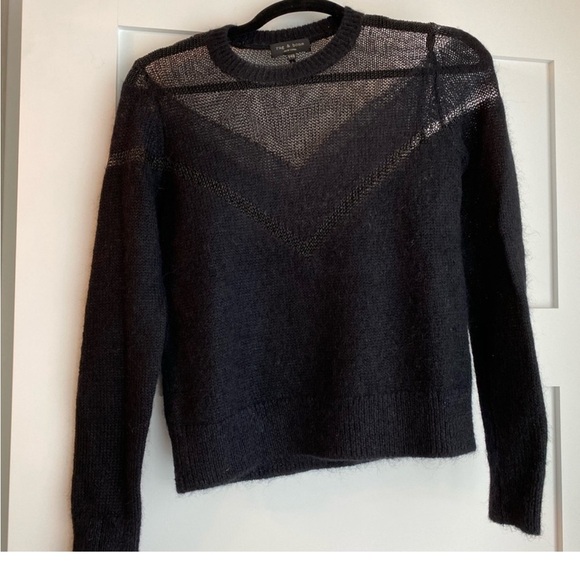 Rag & Bone Blaze Crewneck Mohair blend Sweater size XXS - Picture 2 of 6